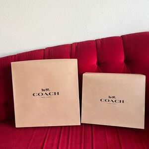 Coach Set of 2 Gift Boxes New